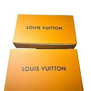 Authentic Louis Vuitton  Empty Box Lot Of  2 - 9.75” x 5.25”‎ x 1.75" + Dust Bag
